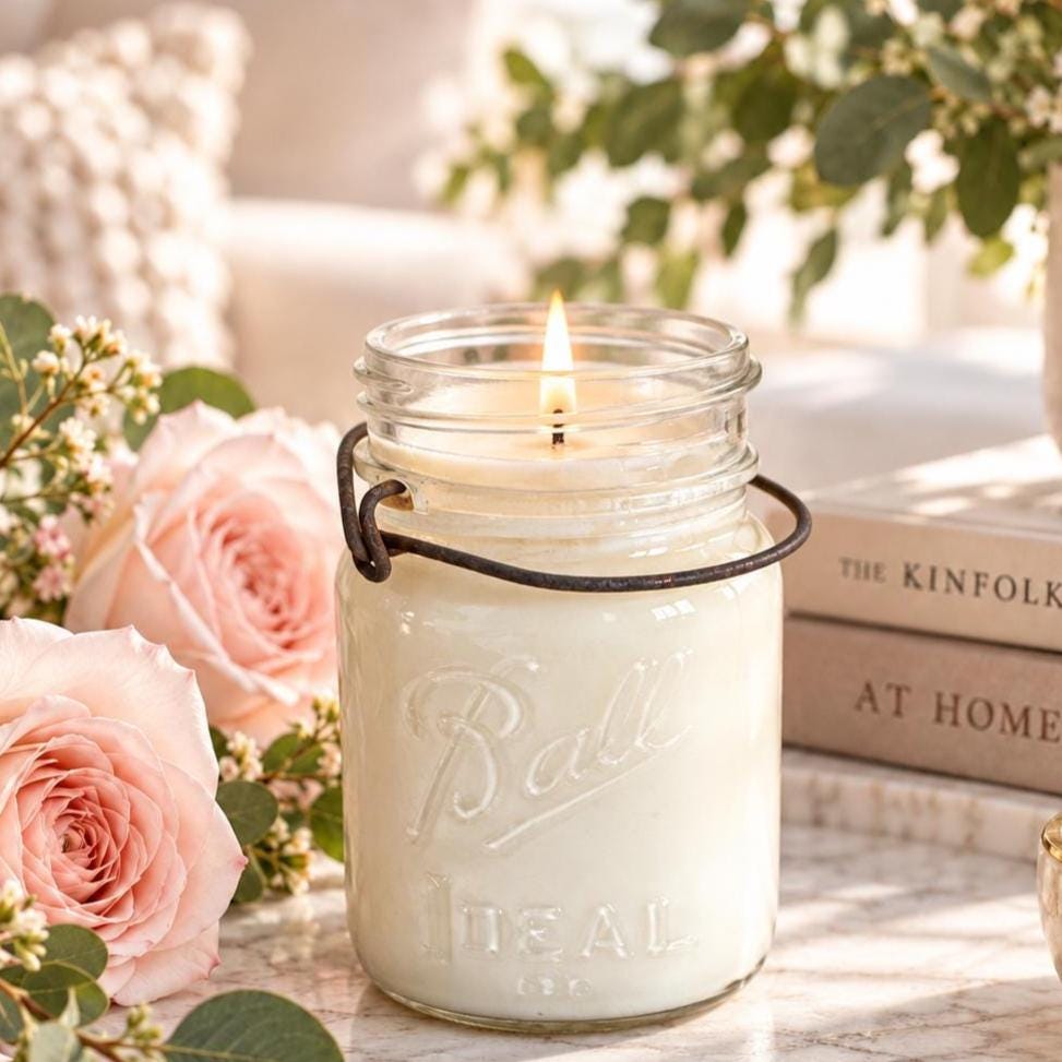 Vintage Mason Jar Candle - Assorted Fragrances