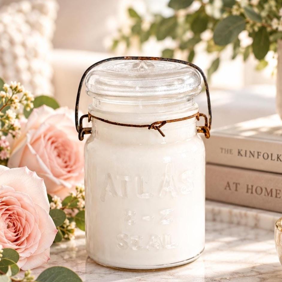 Vintage Mason Jar Candle - Assorted Fragrances