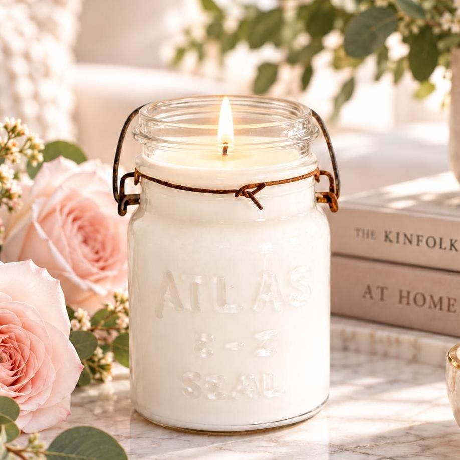 Vintage Mason Jar Candle - Assorted Fragrances