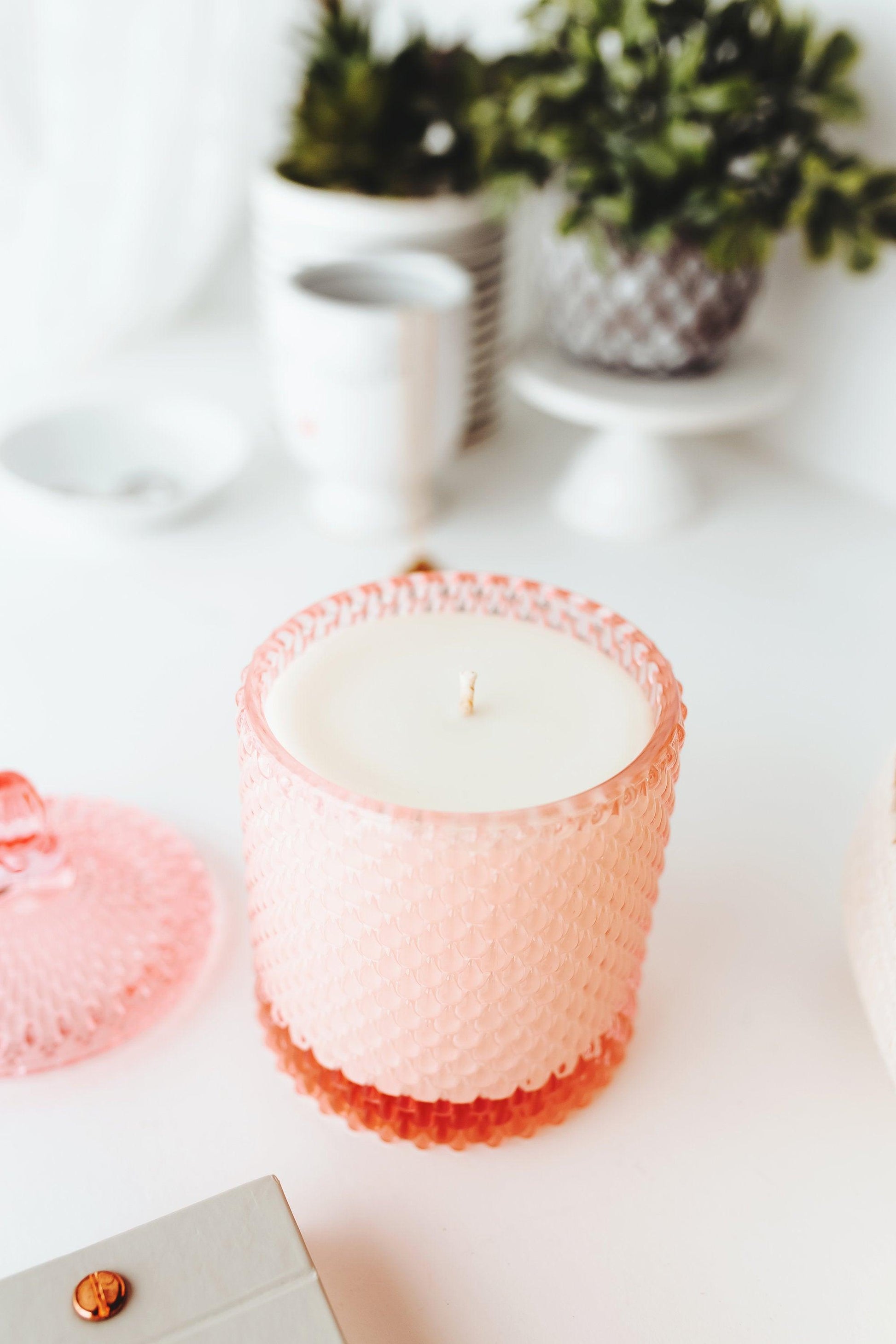 Scented Soy Candle in Vintage Inspired Jar - RetroWix 