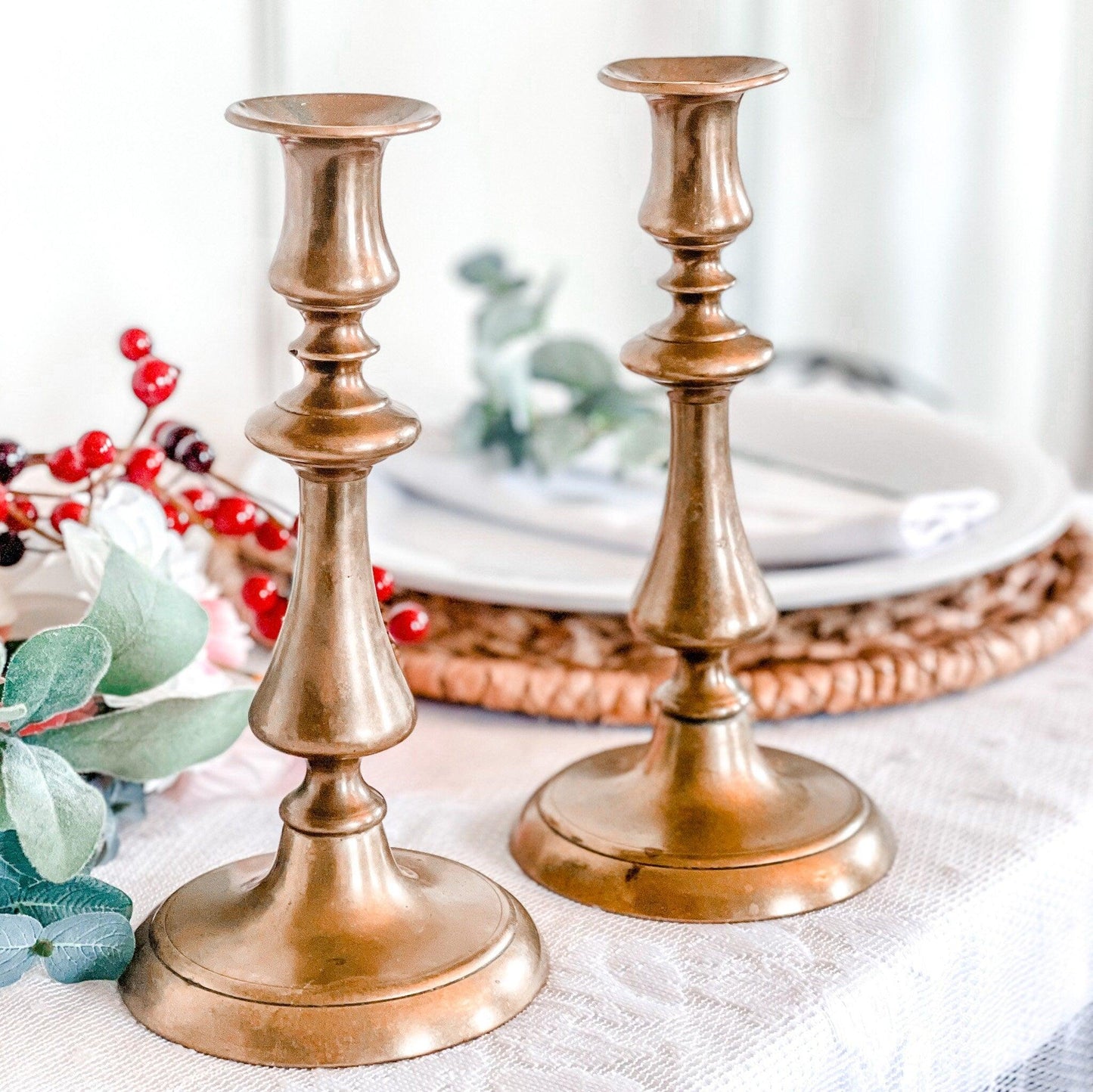 Vintage Brass Candle Holders - RetroWix 