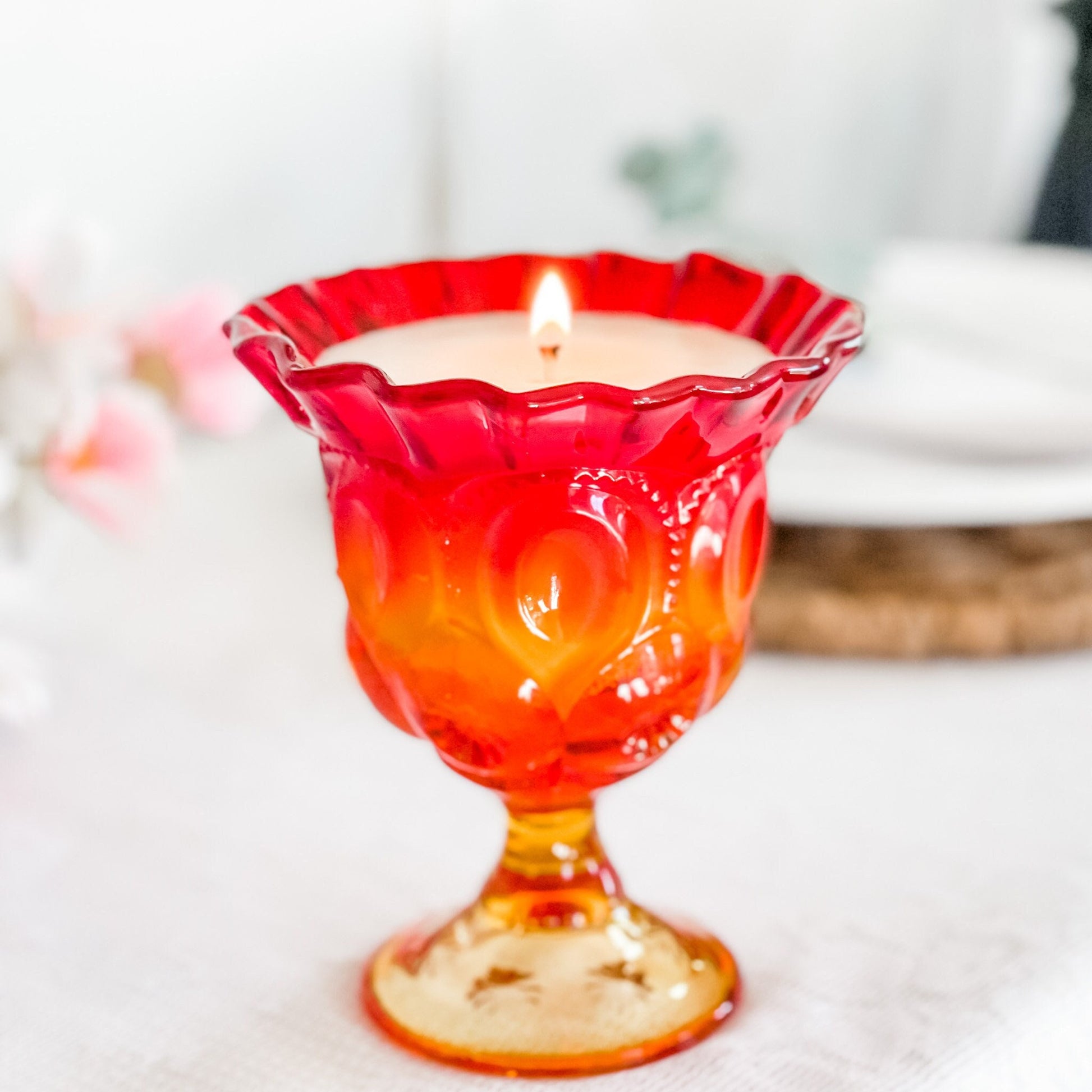 Scented Candle, Vintage Glass, Best Friend Gifts, Birthday Gifts For Her