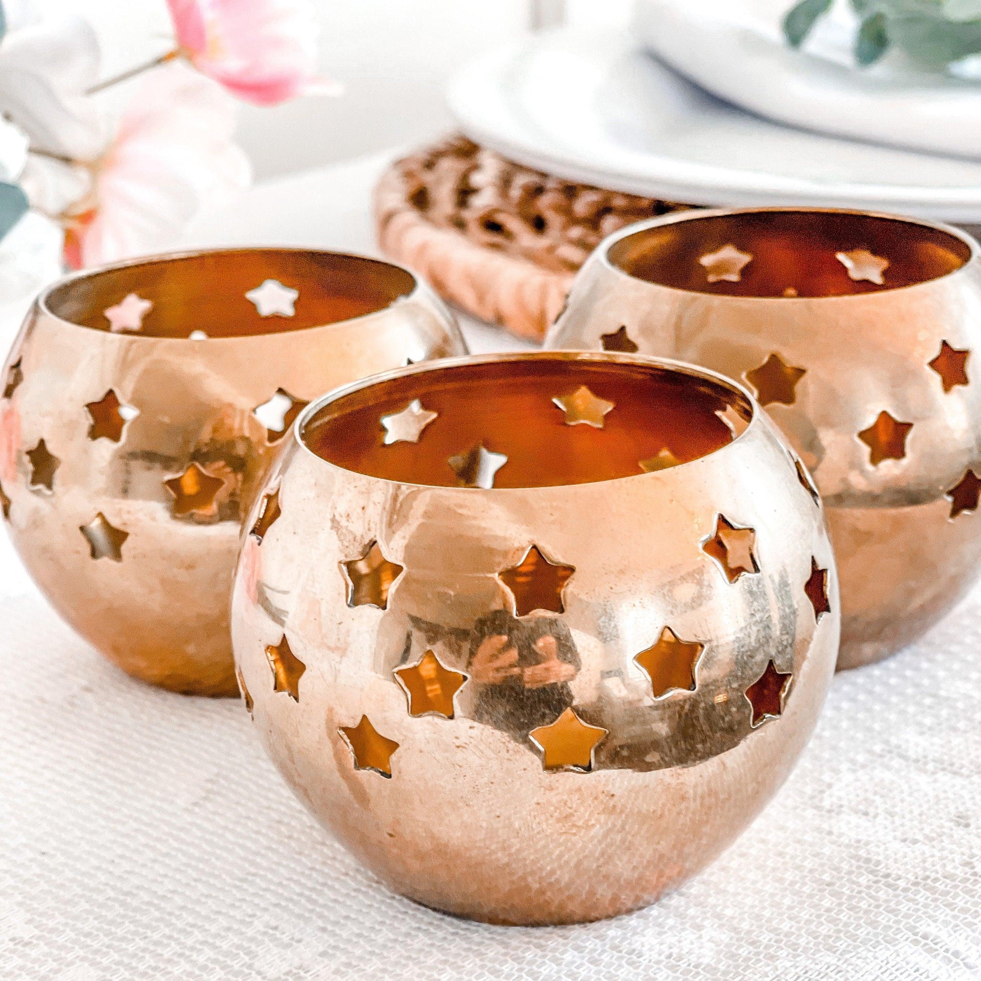 Brass Star Candle Holders - RetroWix 