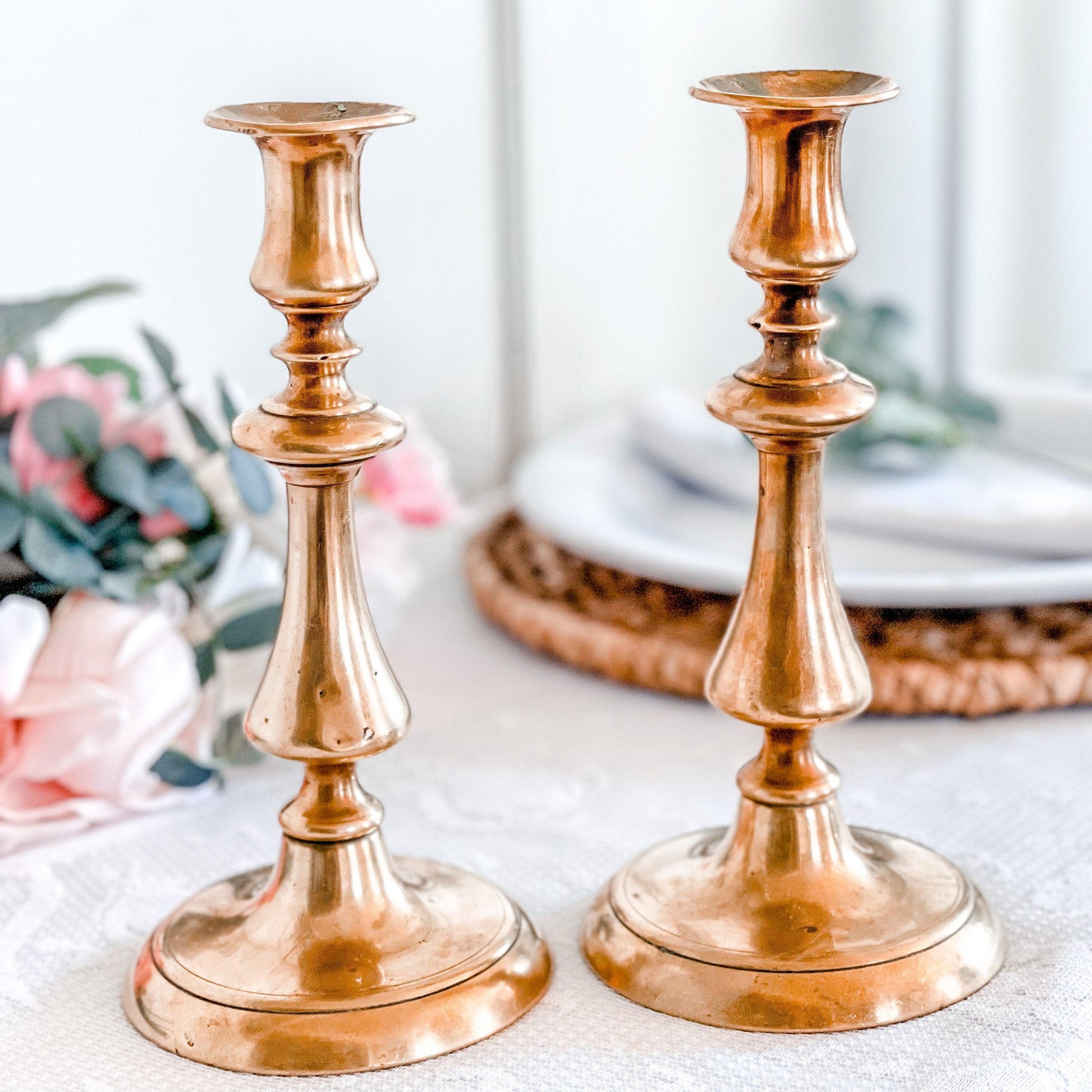 Vintage Brass Candle Holders - RetroWix 