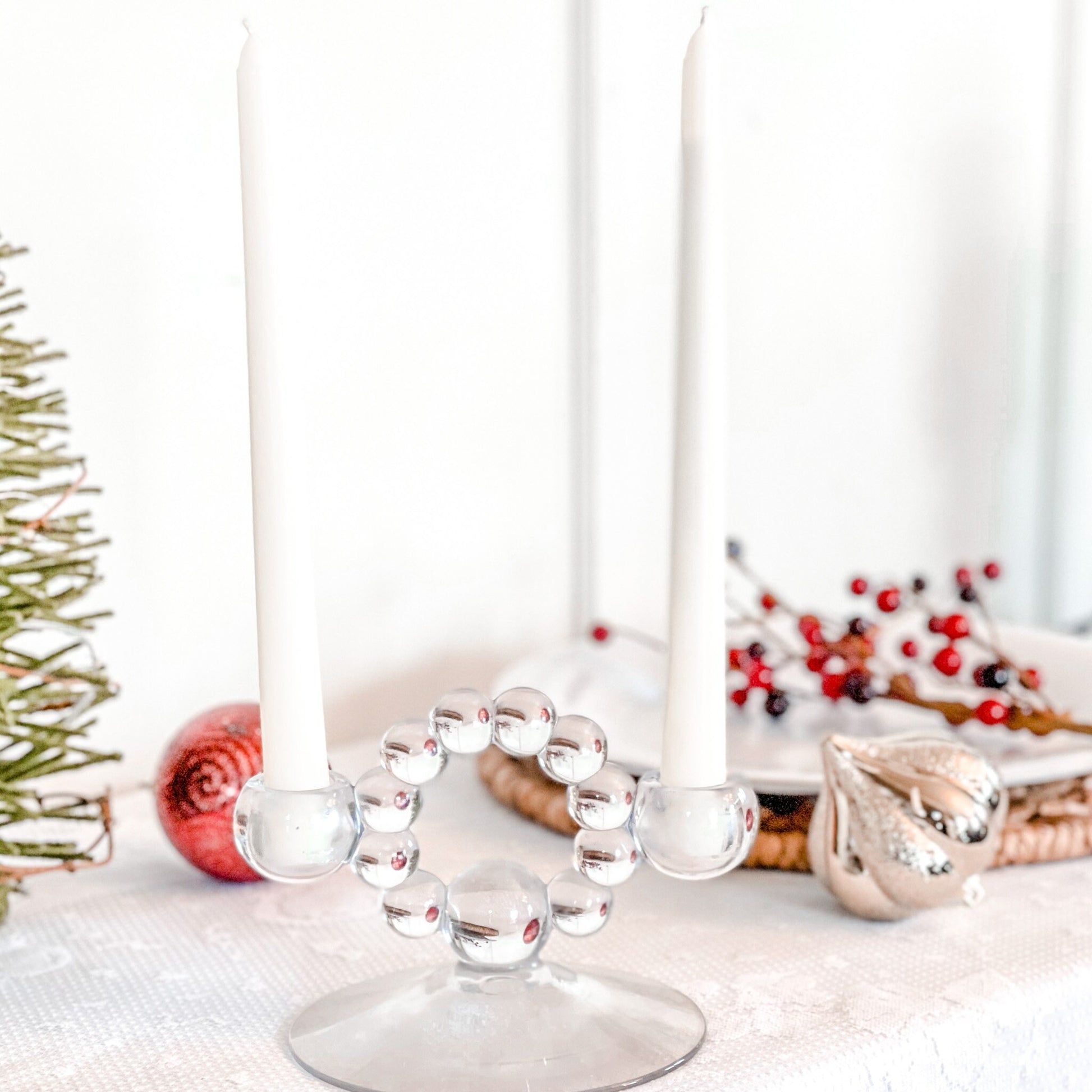 Candle Holder, Milk Glass, Vintage Decor, Housewarming Gift