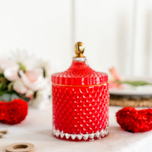 Valentines Day Vintage Style Candle