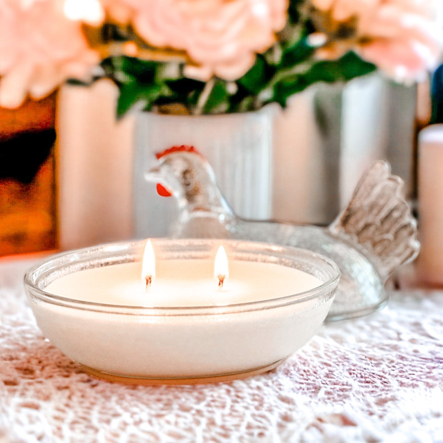 Soy Candle in Vintage Hen on Nest