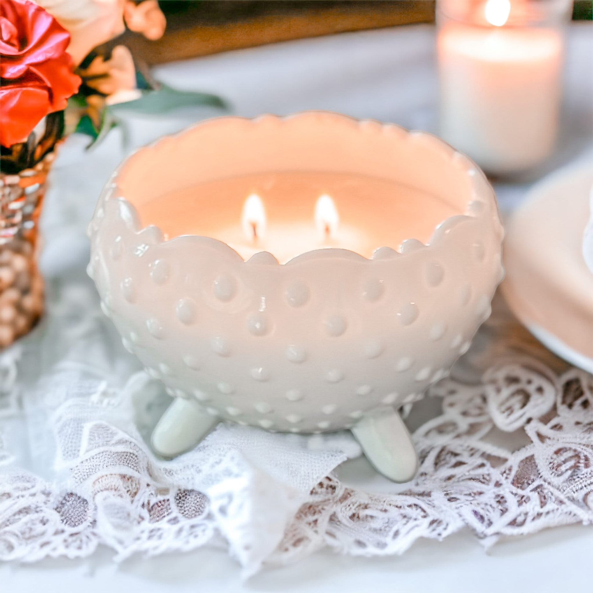 Soy Candles, Vintage, Milk Glass, Best Friend Gifts, Shabby Chic