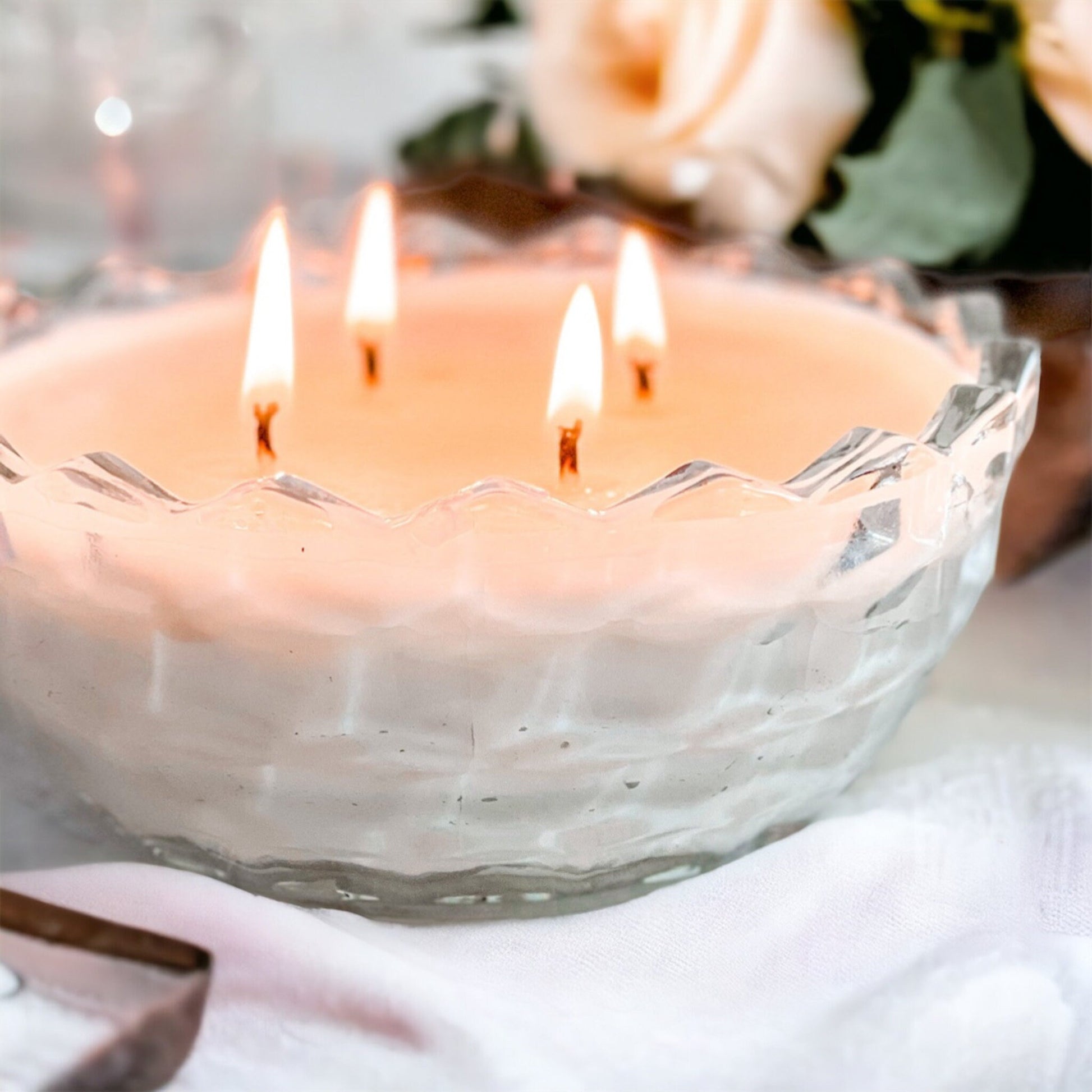 Soy Candle in Vintage Candy Dish
