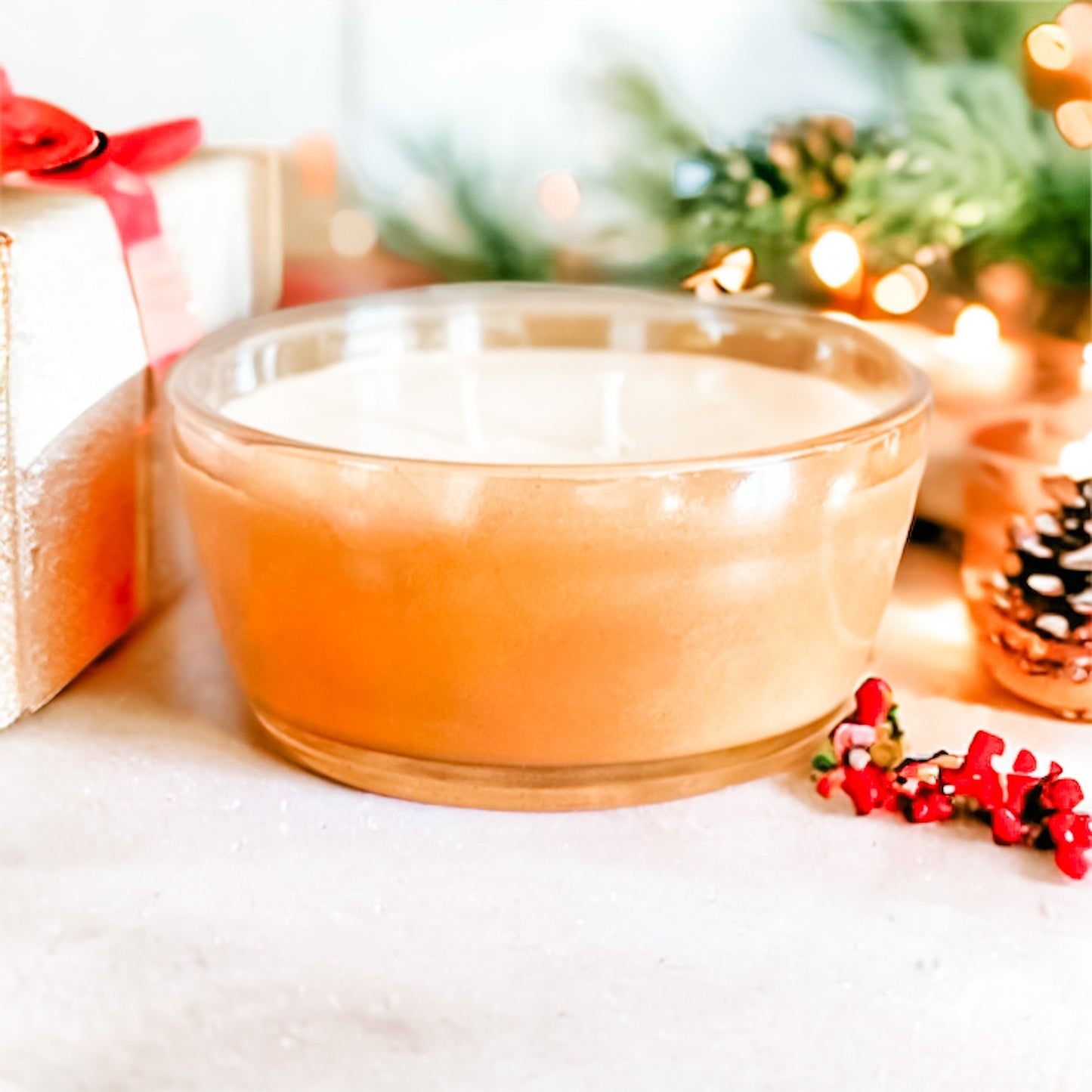 Unique Candle, Soy Candle, Vintage Glass, Christmas Gift For Mom From Daughter