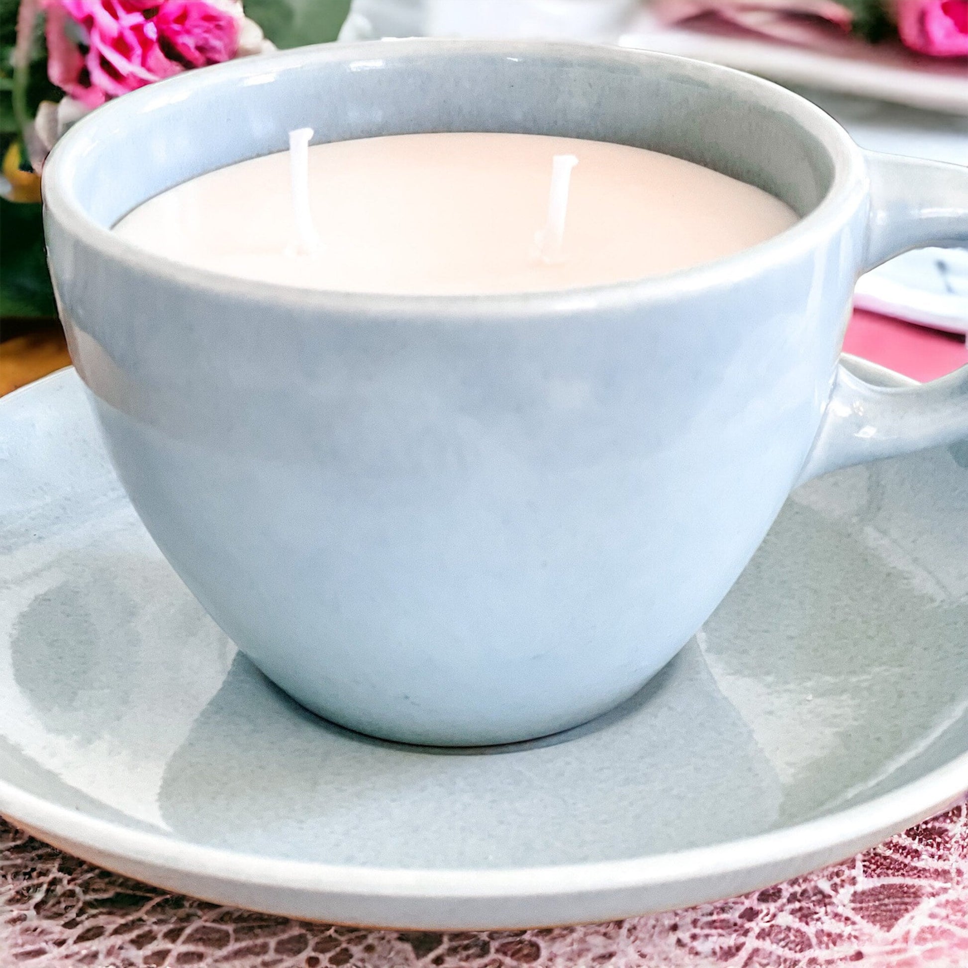 Soy Candle in Vintage Coffee Cup