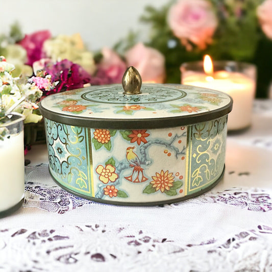 Scented Candle, Vintage Tins, Mothers Day Gifts, Spring Decor