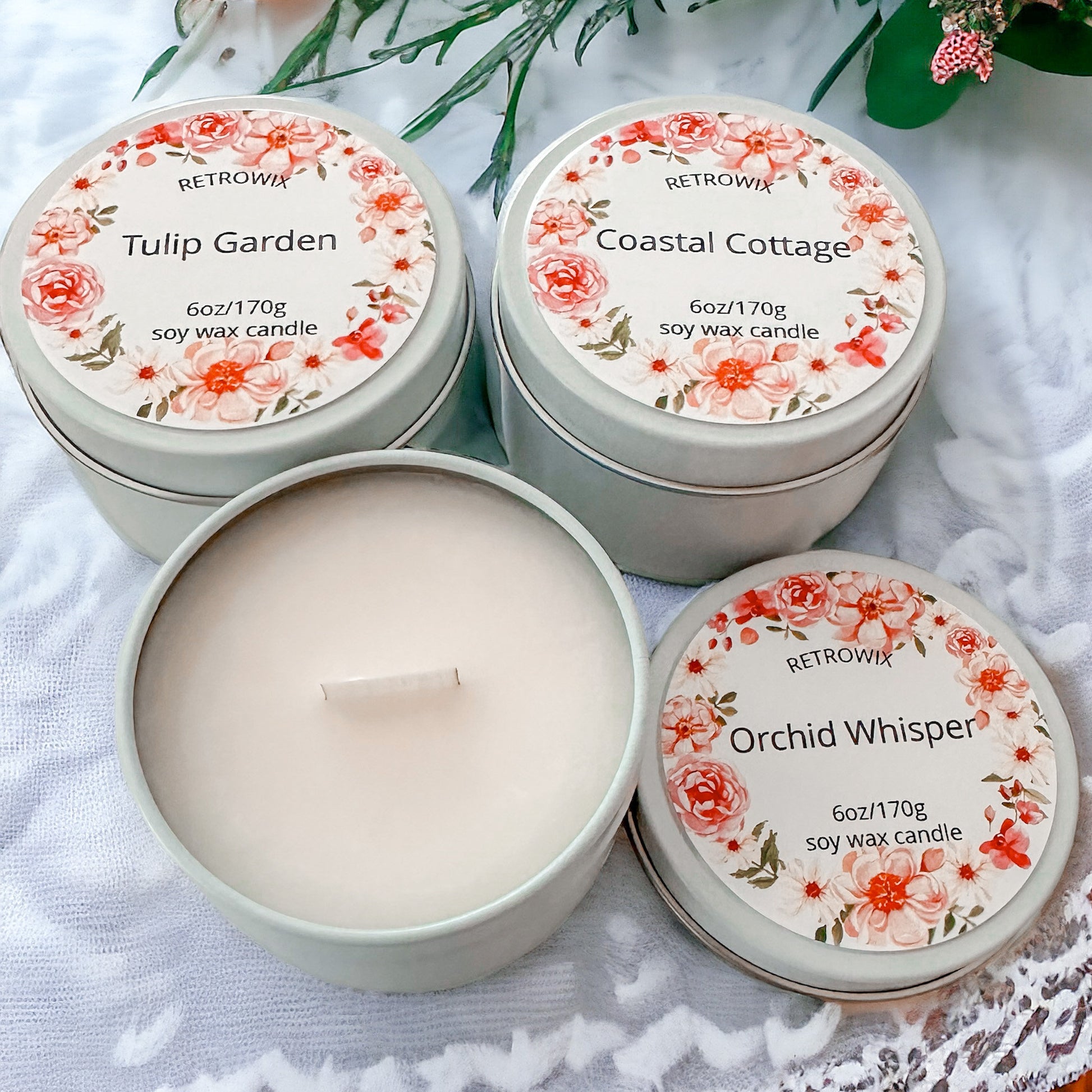 Spring Candles, Candle Gift Set, Thinking Of You Gift, Best Friend Gift